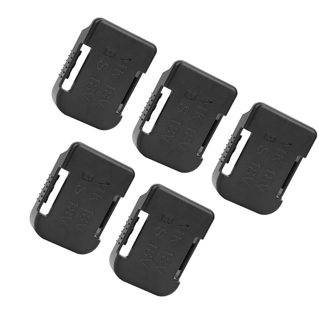 5Pcs Lithium Battery Storage Rack Shelf Bracket Belt Slot for Makita 18V Fixing Devices