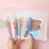 20PCS Cartoon Pattern Zipper Storage Bag Candy Snack Stationery Gift Package Kids Cute Plastic Sealed Storage Pouches 2025 New