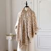 New Elegance Two-Sided Jacquard Scarf Pashmina Cashmere Soft Warm Fringe Pashmina Shawl Winter Coldproof Windproof Blanket