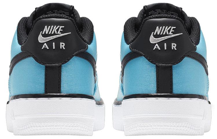 Nike Air Force 1 Lv8 Shift Suede Slip Resistant Abrasion Resistant Low top Kids' Skateboarding Shoes Ice Blue Teenagers AV5154-400