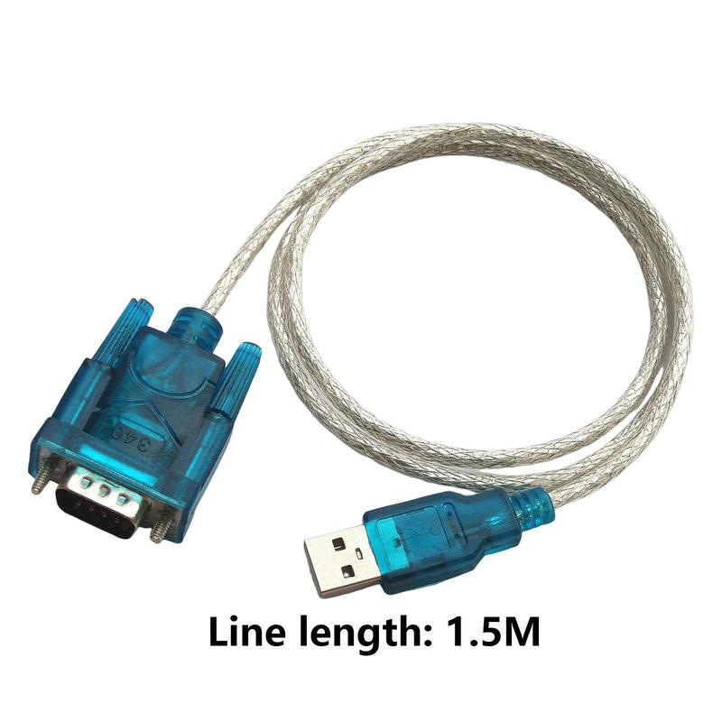 High Quality USB 2.0 To Serial RS-232 DB9 9Pin Adapter Converter Cable Length 0.8M USB TO RS232 SUPPORT WIN10
