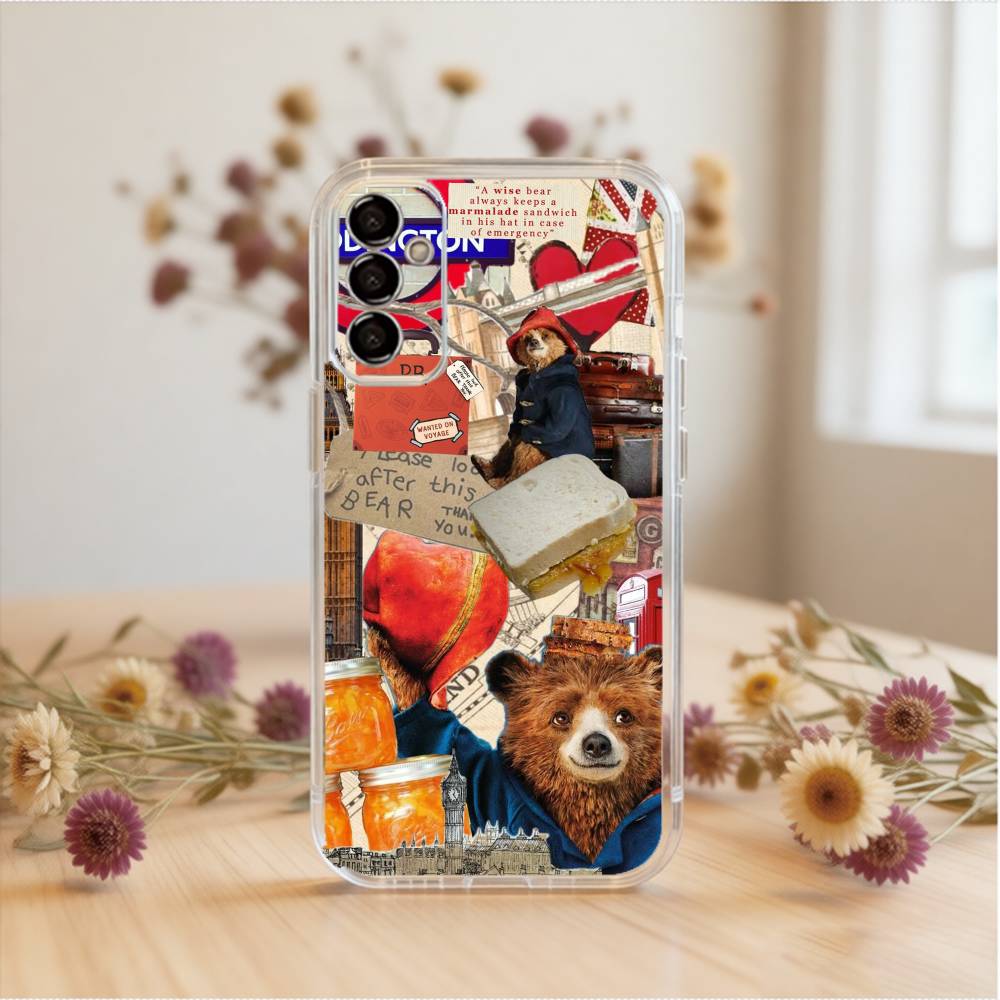 Cute P-Paddington B-Bear Phone Case Transparent Silicone Soft For SamsungA10,12,20,21S,30,31,40,50,51,52,70,71 Samsung a30 a20