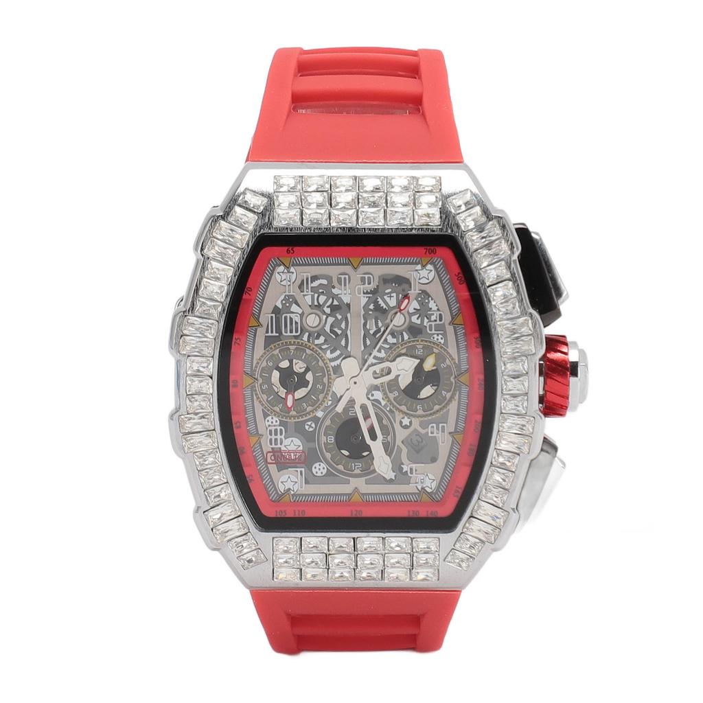 Bărbați ceas sport încheietura mâinii 30M impermeabil elegant curea din silicon automat mecanic hollow ceas