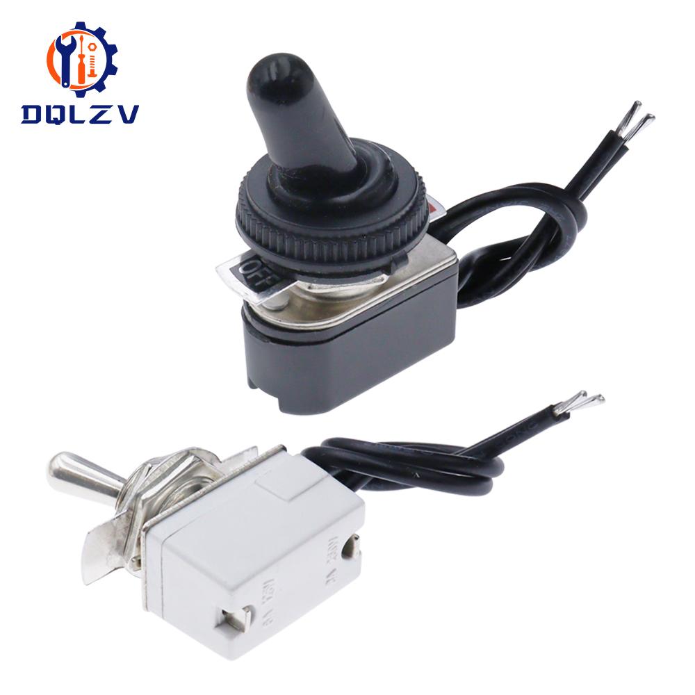 Mini Toggle Switch High Quality AC 6A/125V 3A/250V 2 Pin Toggle Rocker Switch ON/Off Latching Heavy Duty Car