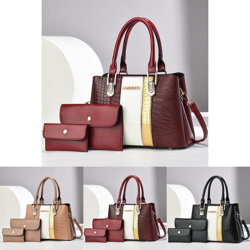 Elegant And Trendy Large Mother And Child Handbag For Middle-aged Women In Black