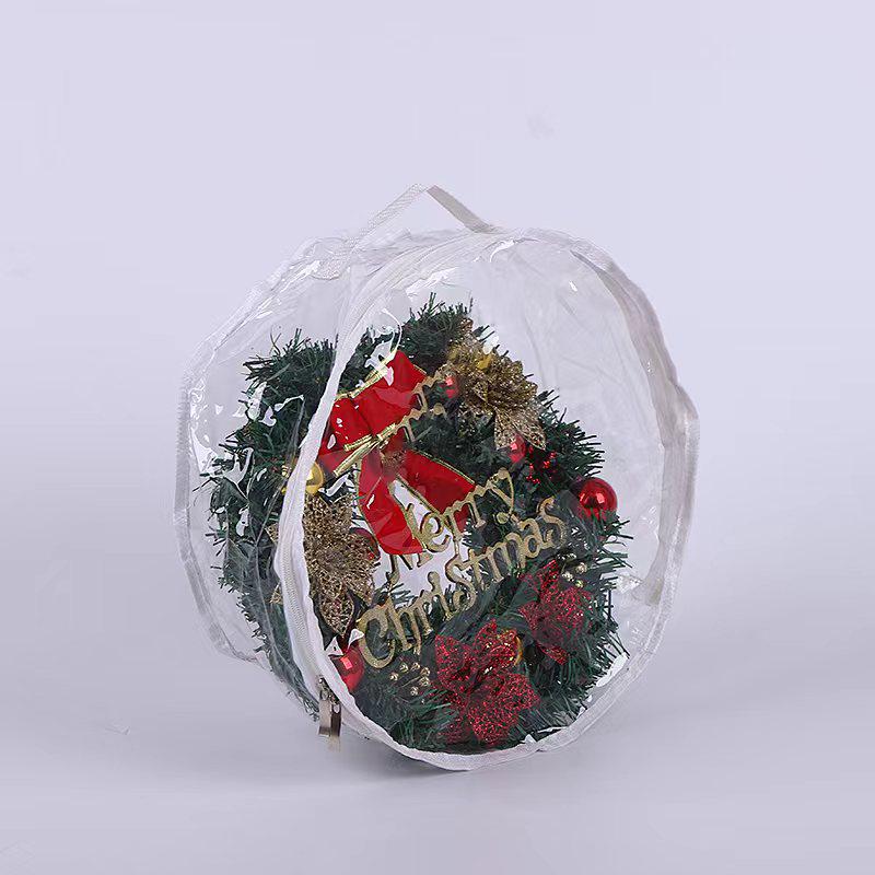 PVC Transparent Christmas Wreath Storage Bag