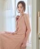 Slow Lolly Pintuck Bloom Dress - Peach Pink