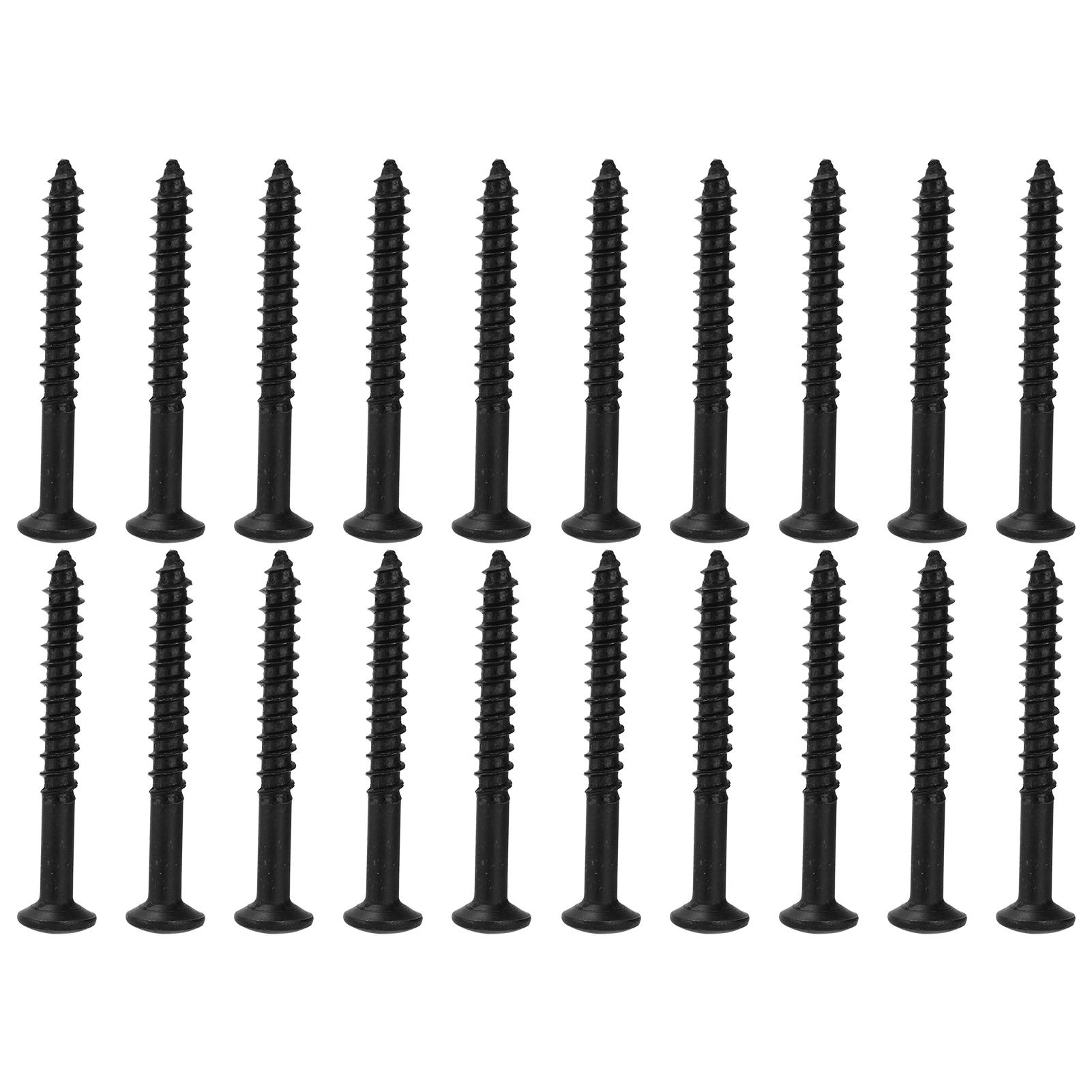 20Pcs Electric Guitar Screw Neck Guard Plate AntiCorrosion Stainless Steel Mounting Tool(Silver )