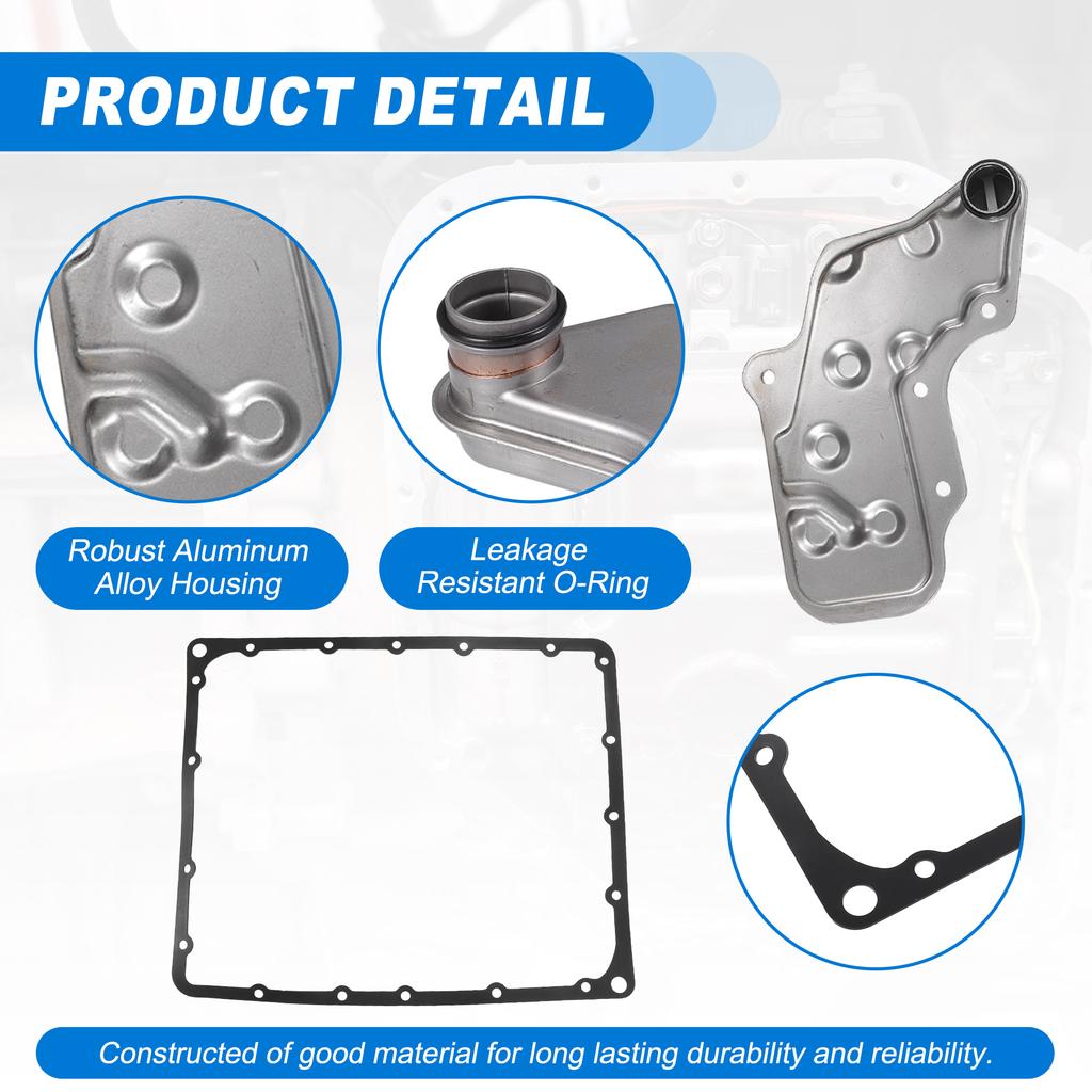 UXCELL TK1230 Car Transmission Filter Oil Pan Gasket Kit for Nissan 240SX Base, LE, SE 2.4L L4 No.3172841X00