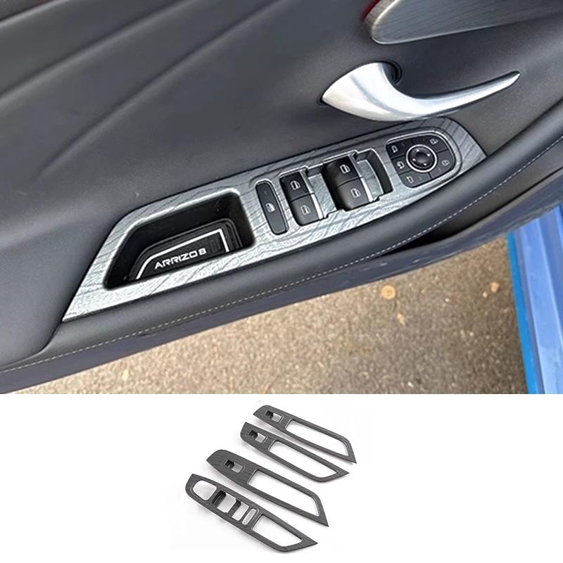 LHD ABS Wood For Chery Arrizo 8   2024 Interior Accessoire Window Switch Steering Wheel Cover Gear Shift AC Vent Cover