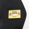 CHANEL Chain tote Tote Bag COCO Mark black Caviar skin Women Used