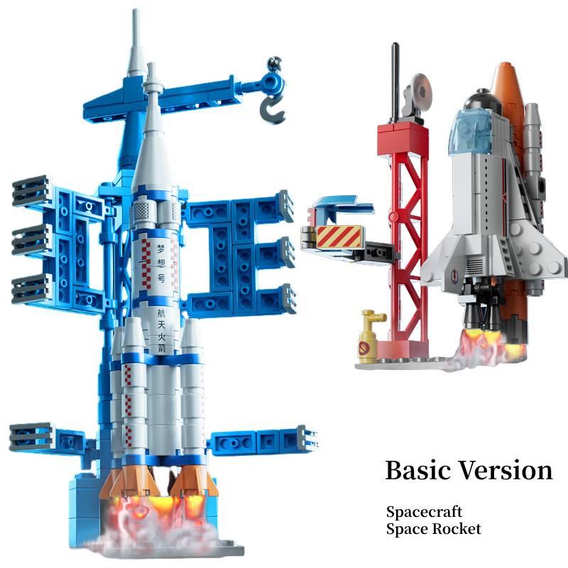 Raumschiff Shenzhou Rakete Baustein Puzzle Spielzeug Für Kinder Langlebiges Abs Material Komplexes Design