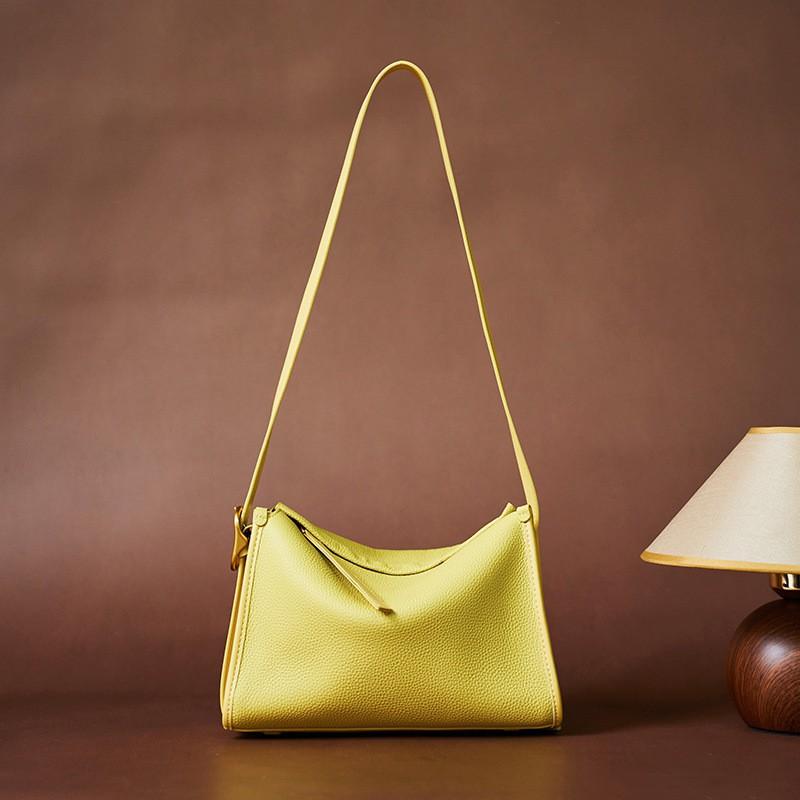 Fashion TOGO Top Layer Cowhide Small Square Bag Genuine Leather Women's Trendy Versatile Single Shoulder Crossbody