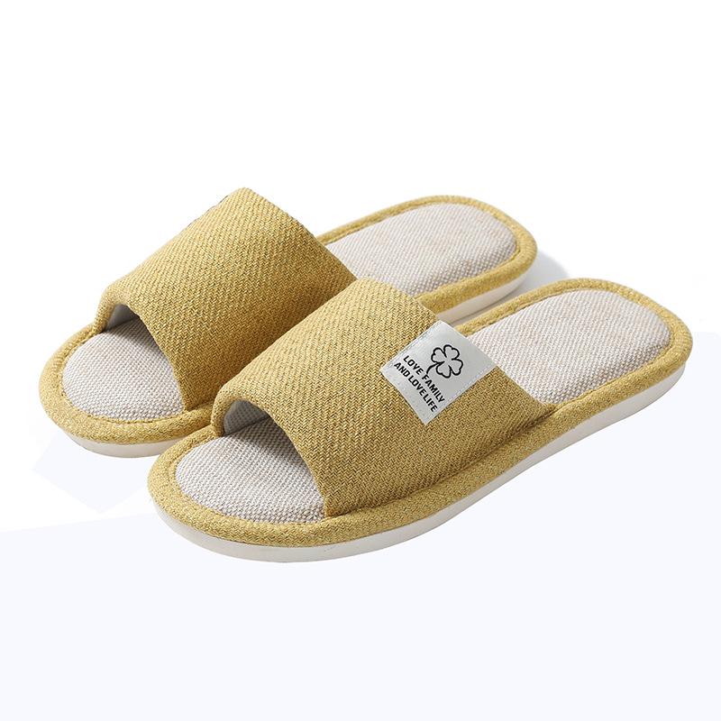 Linen Slippers for Men & Women: Indoor/Outdoor, All-Season, Cotton Linen, Japanese-Korean Style, Spring/Autumn