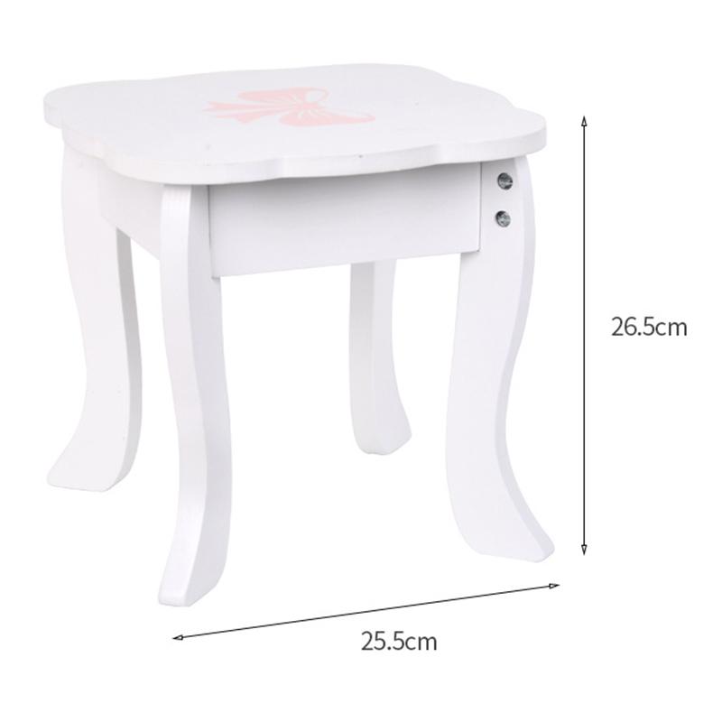 BABIBO Wooden Simulation Princess Love Dresser/Hairdressing Make-Up Jewellery Play House Girl Set of Toys Birthday Gift