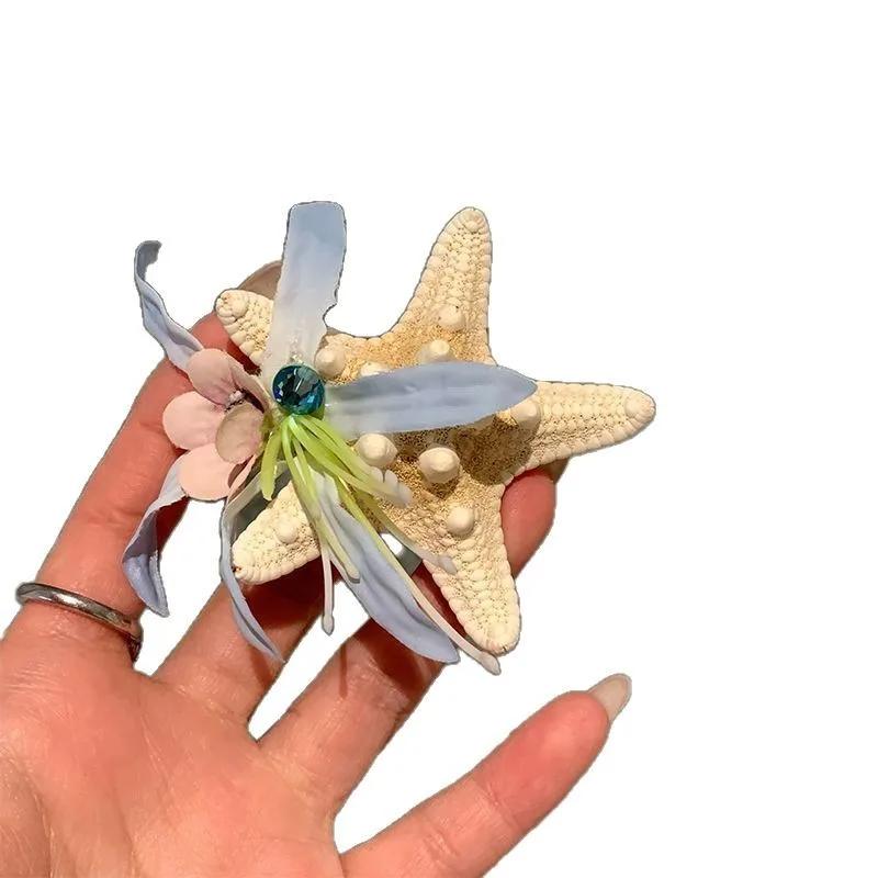 Super Fairy Star Flower Hair Clips Side Shark Clamp Women's Updo Hair Accessories Holiday Style Hair Cards Headwear