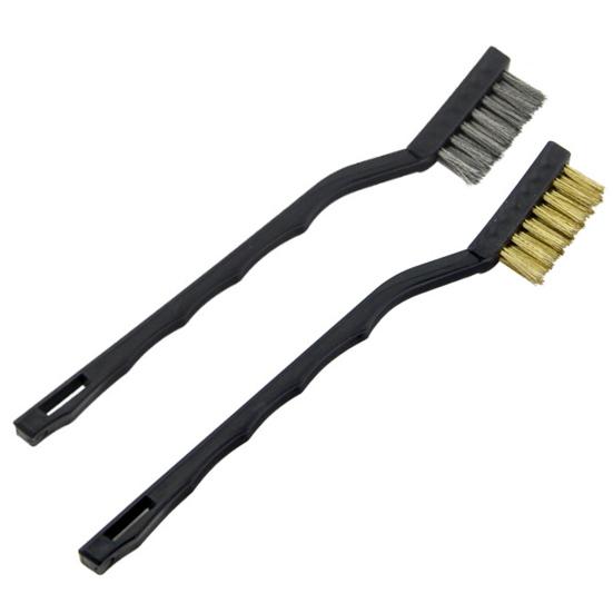 22Pcs/Set Wire Brush Ergonomic Handle Stainless Steel Bristle Brush Rust Removal Cleaning Metal Parts Cleaning Tool