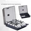 Business Card Box, 1000 Card Capacity Business Card Storage Box With A-z Index