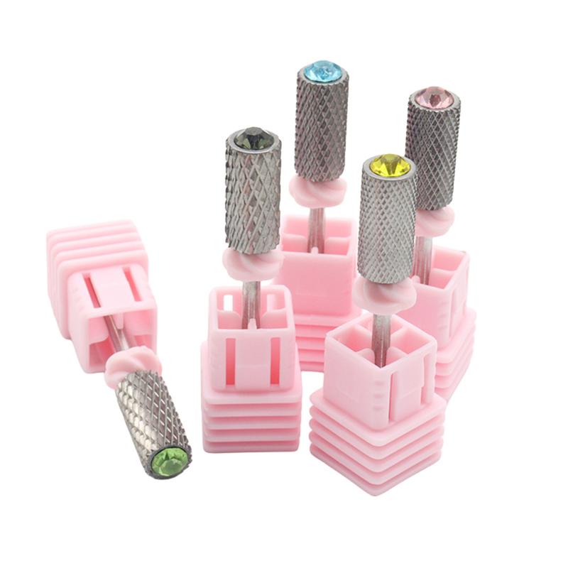 Carbide Nail Drill Bits Smooth Milling Cutter for Manicure Cuticle Polishing Rhinestone Remover Universal Nail Drill Accessory