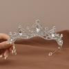Rhinestone Retro Crown Hair Hoop Bride Tiaras Exquisite Metal Princess Crowns  Hair Ornaments