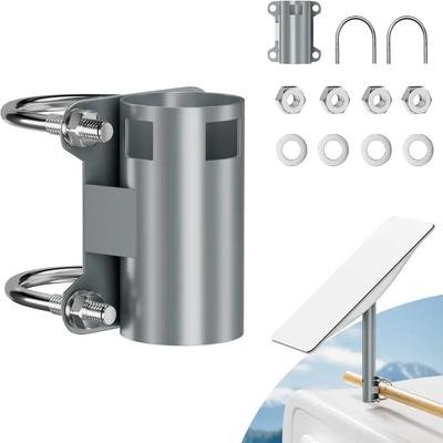 Portable Durable Starlink Pipe Adapter Stainless Steel Universal Starlink Pole Mount Accessories Satellite Dish Mounting Kit