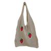 New Bag Japanese and Korean Tote Bag Strawberry Bag Knitted Bag Hollow Bag Beach Bag Woven Bag