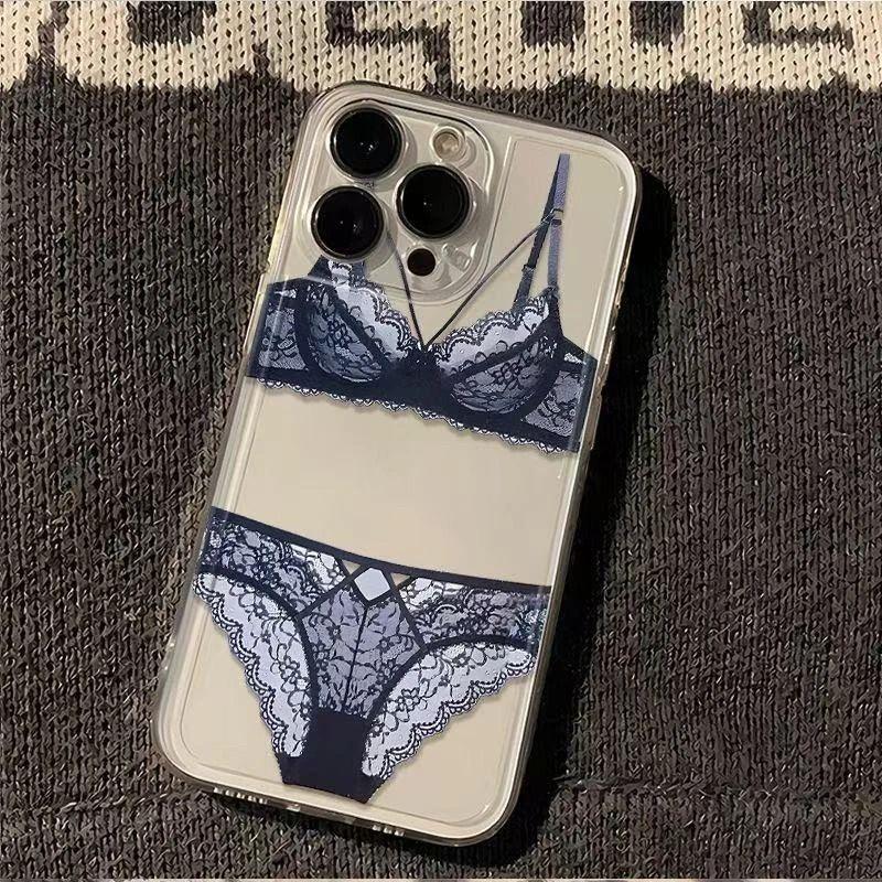 

Sexy Lace Design Unique Black Lace Lingerie Phone Case for iPhone 16 17 15 14 13 12 Mini 11 Pro Max 16e 17 Pro Air For iPhone 16Pro Max