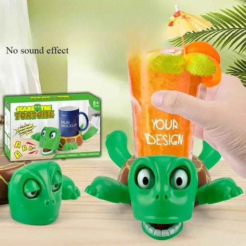 Новый стиль Подставка под стакан Черепаха Эффект Снятие стресса Подставка под стакан Защита от ожогов Забавная мордочка Подставка под чашку для чая Украшение для снятия стресса