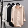 2025 Spring Korean Style Loose Retro Long Sleeve Women's Shirt - Trendy and Unique Design