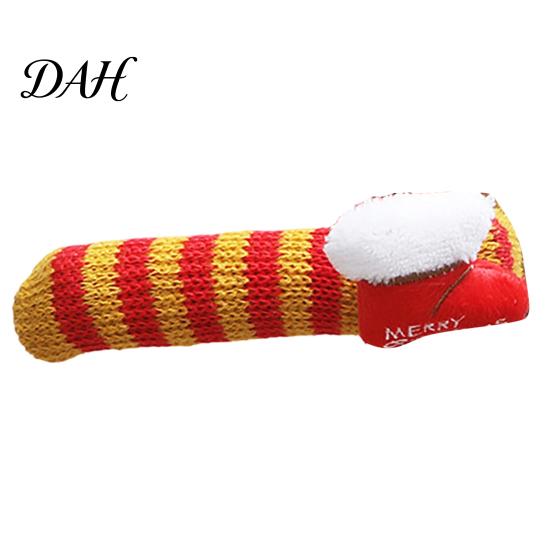 Knitted Santa Claus Door Knob Protectors Christmas Doorknob Covers, Reindeer Decor, Anti?Slip Protector Sleeves, Soft Plush Handle Sleeves