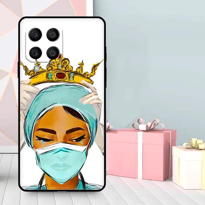 Cartoon Medicine Doctor Nurse Case For Samsung Galaxy M36 M12 M52 M06 M16 M56 M33 M15 M55 M31 M13 M14 M53 M32 M35 M34 M54