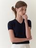 Liel Fav Half V Knit (Navy)
