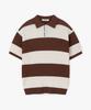 POLYGRAM Preppy Striped Collared Short Sleeve Knit - 5 Colors