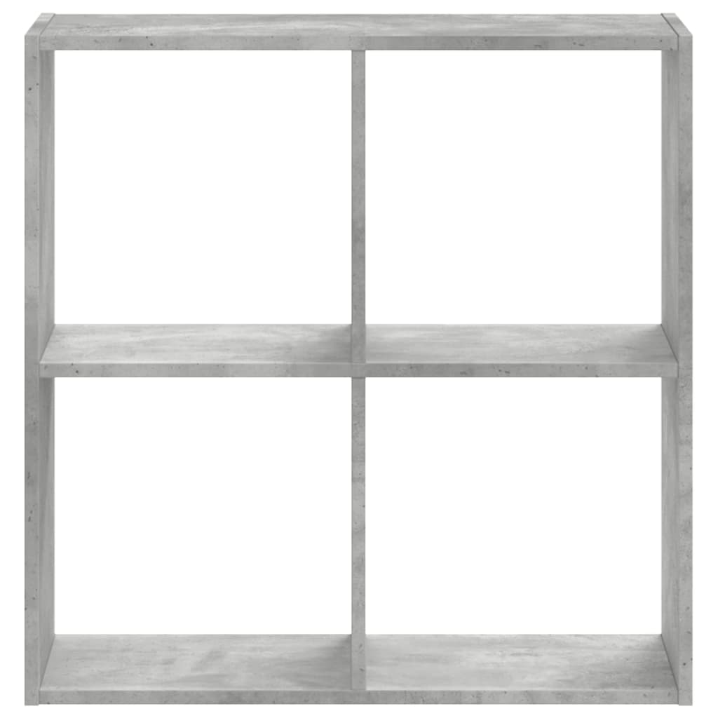 Bookshelf Concrete Grey 68.5x32x68.5 cm Engineered Wood