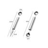 2Pcs Stainless Steel Fruit Spoon Digging Watermelon Ball Spoon Fruit Carving Knife Ice Cream Baller Scoop Stacks Spoon Kitchen