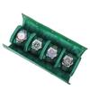 Four-Piece Genuine Leather Mechanical Wristwatch Set with Handmade Travel Storage Box