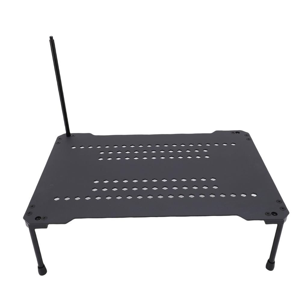 Height Adjustable Camping Table Fit for IGT Carbon Steel Aluminum Folding Portable Small Picnic Table for Outdoor BBQ