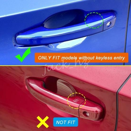 Chrome Door Handle Strip w/o Keyless Trim For Honda Accord 2018- Accessories