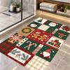 Christmas Theme Floor Carpet, Soft Area Rug, Xmas Indoor Home Holiday Decoration