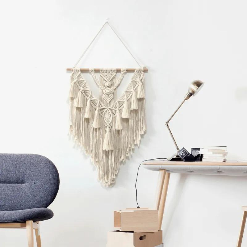 Handmade Weaving Tapestry Minimally Designed Homestay Home Decor Nordic Style Sofa TV Background Wall Decoration Bohemian Tapestry YLE315