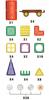 [PACK] Magnetic Blocks 72 pcs Car House U858