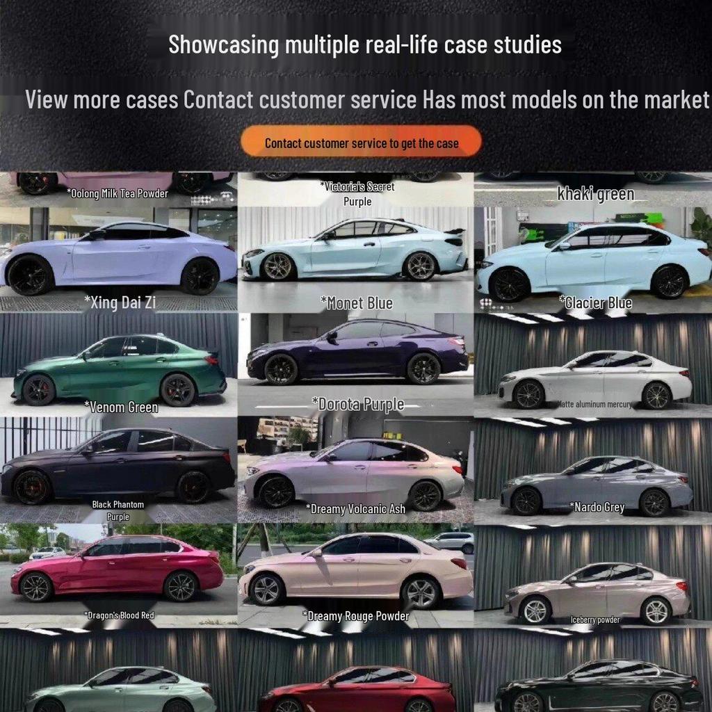 Midnight Purple High Gloss PET Paint Protection Film for Full Car Body