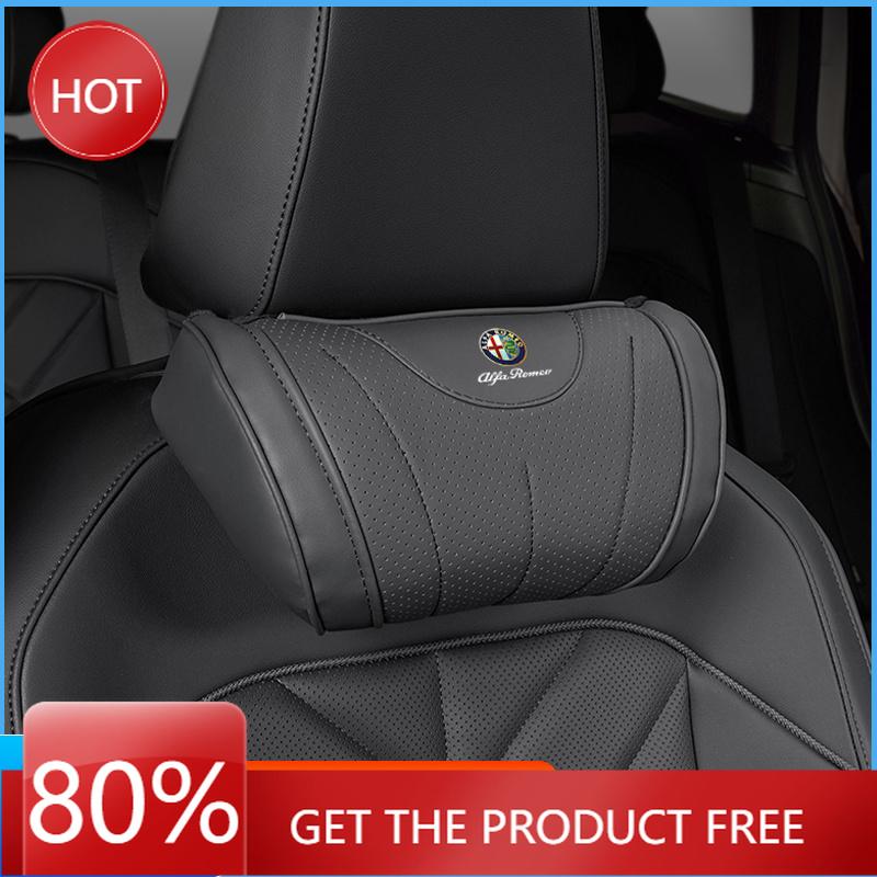 Hub Caps 2026 Hot Sticker High-end Leather Car Seat Headrest Memory Foam Comfort Neck Pillow For Alfa Romeo 4C 159 166 Spider Gi zw3