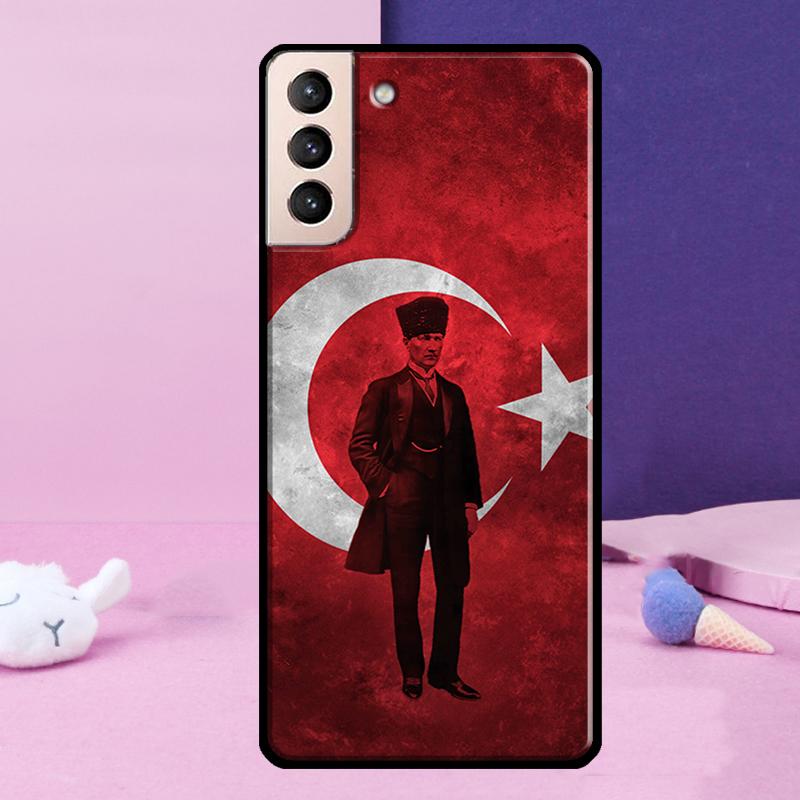 Turkei Turkey Ataturk Flag Phone Case For Samsung Galaxy S25 Ultra S24 S23 Ultra S9 S10 S20 S21 S22 Plus S24 FE Cover