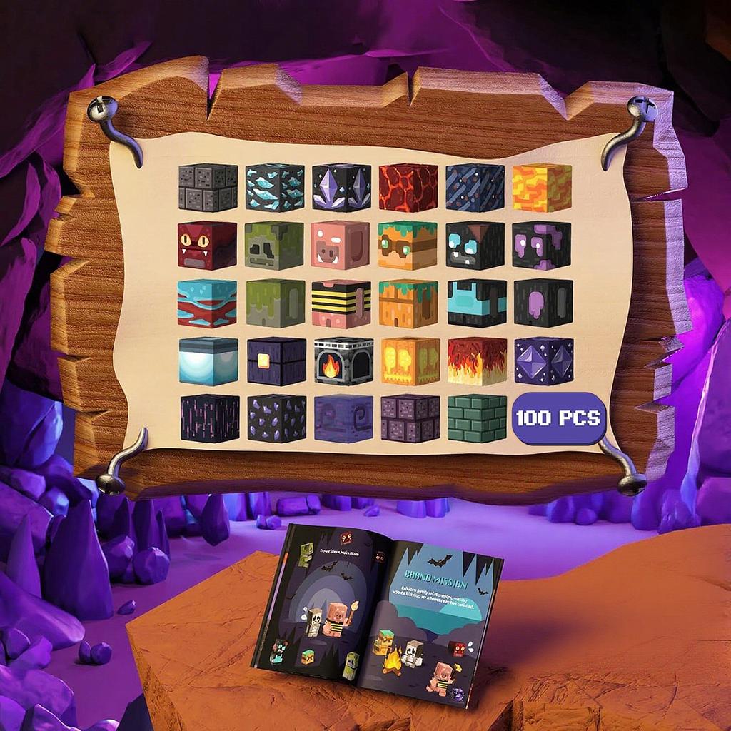 Magnetic Building Blocks Mine World Magnet Princess Castle Blossom Cave Plant Zombies Cubes Set Brick Cube Toys Children Gifts