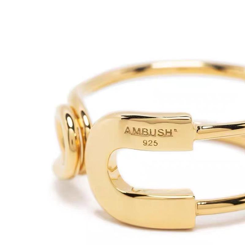 AMBUSH Adjustable Vintage Safety Pin Unisex Index Finger Ring - Original Design