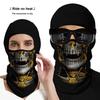 Motorcycle Face Mask, Breathable Skull Balaclava Neck Gaiter, UV Protection Face Cover for Cycling Fishing Outdoor Sports