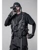 Gilet tattico funzionale impermeabile da esterno con tasche cargo da uomo e donna, stile techwear, senza maniche