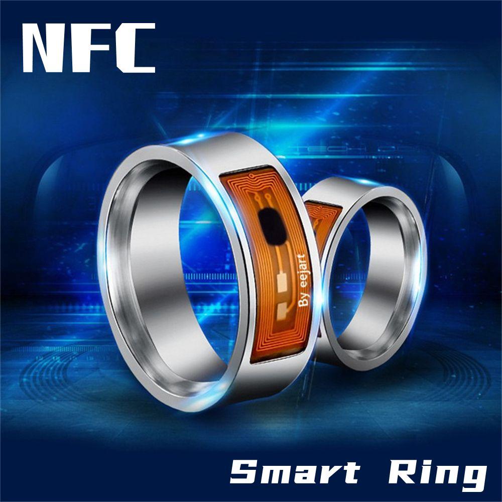 2025 New Fashion Multifunctional Waterproof Technology Wearable Connect Smart NFC Stainless Steel Finger Ring Intelligent