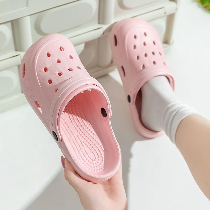 Summertime Clogs Women Sandal Shoes Daily Eva Lightweight Outside Women'S Shoes Anti Slip Thick Bottom Beach Slides Daily Garden Shoes